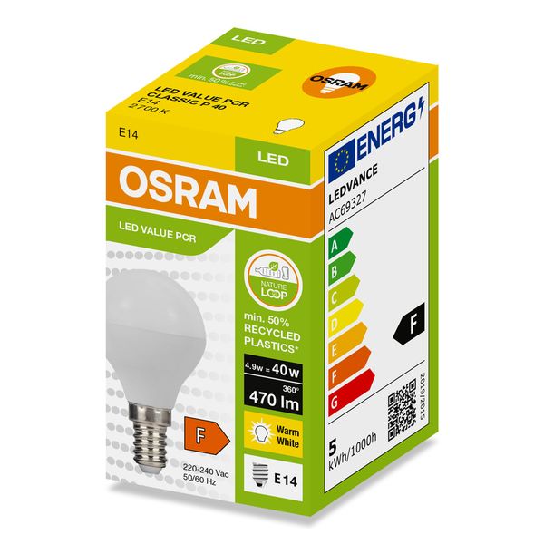 LEDPCRCLP40 4,9W/827 230VFR E14 FS1OSRAM image 2