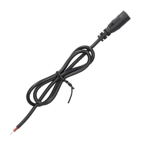 Power connector - socket free end (AWG 22/0.34 mm2) black max. 3A length 500mm image 1
