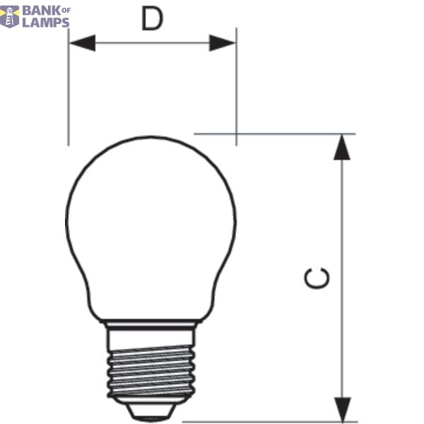 CLA LEDLuster ND 2-25W P45 E27 827 CL image 3