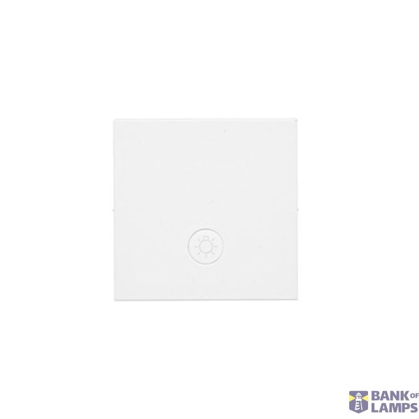 Single button for switches and push buttons, white matt image 1