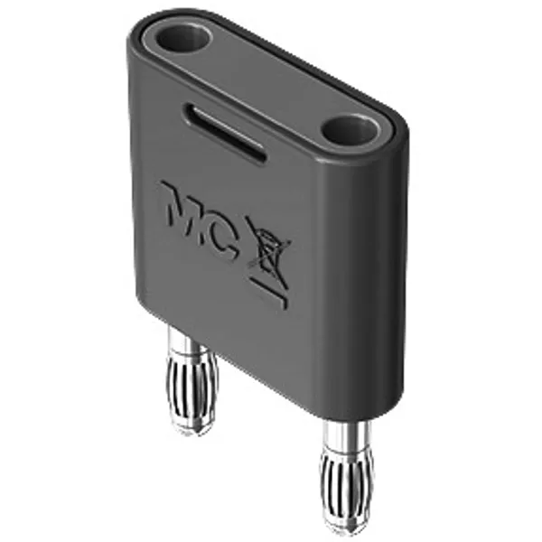 Jumper, pitch 19 mm, 60 V, 32 A, nickel-plated, orange, 64.4010-30 image 1