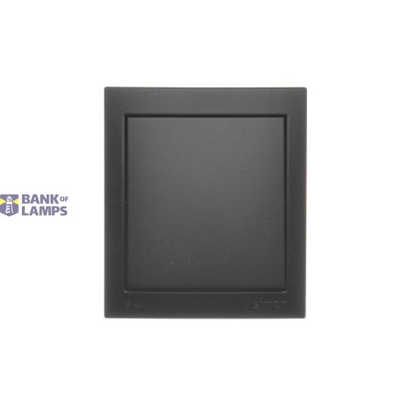 Splash-proof two way switch without pictogram, 10AX, black matt image 1