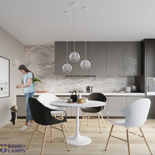 HANGING LAMP TULOS 1 WHITE E27 1X60W IP20 image 3