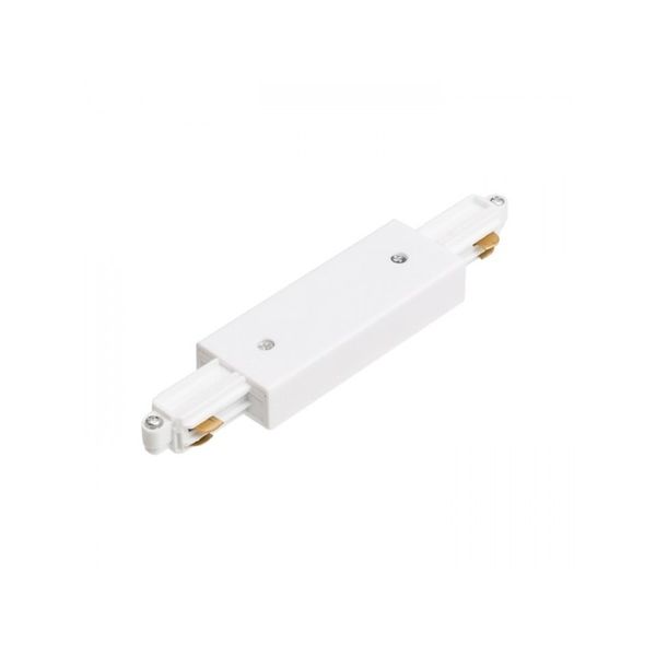 1F straight connector with feed-in white 230V image 1