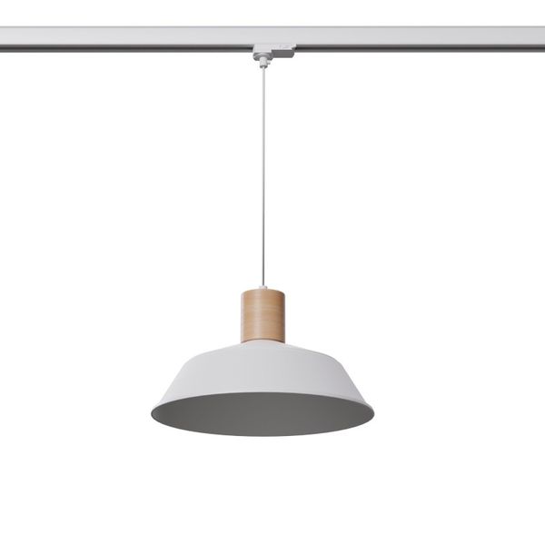HANGING LAMP 3 PHASE FANO WHITE E27 image 1