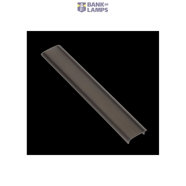 black cover for LED profile GLAX 12m image 1