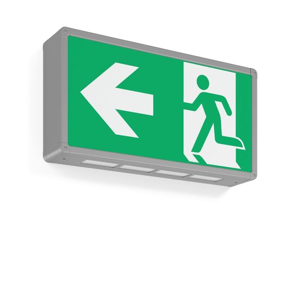 RECHTECK, 5,1 W, aluminium, on/off Wall luminaires, L 485 B 90 H 250,  image 2