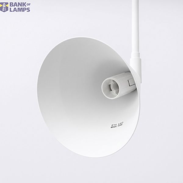 Wall lamp NOX 2 white with a switch image 9