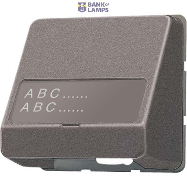 Data connection housing, with labeling field, LS series, anthracite (painted) image 1