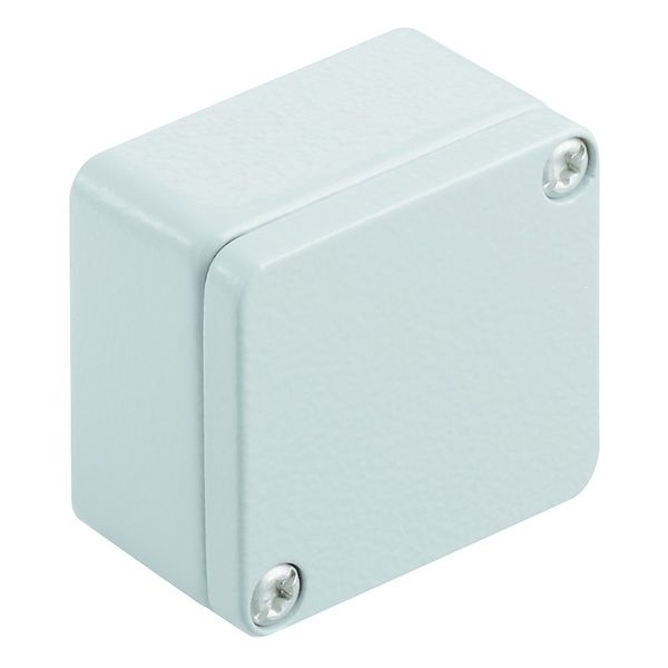 Klippon K (aluminium empty enclosure), Empty enclosure, Aluminium enclosure, Height: 45 mm, Width: 50 mm, Depth: 30 mm, Material: Aluminium AlSi12, Powder-coated, textured, Silver grey image 1