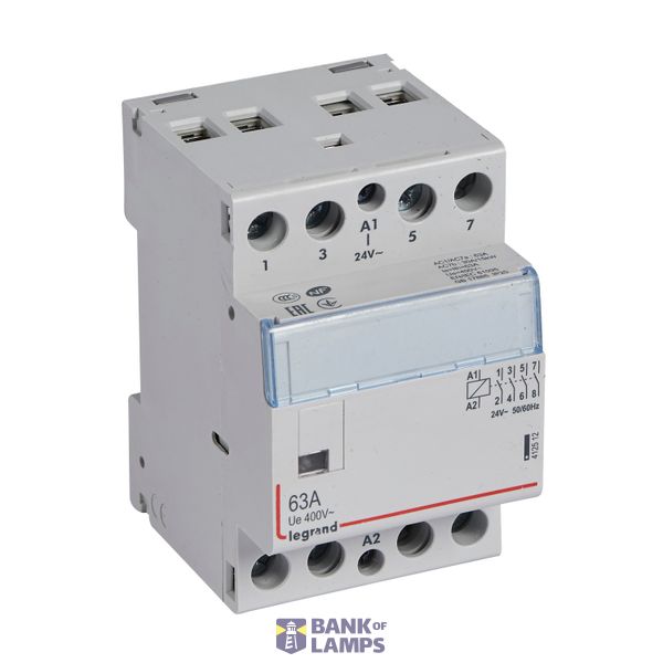 CX3 CONTACTOR 24V 4NO 63A image 2
