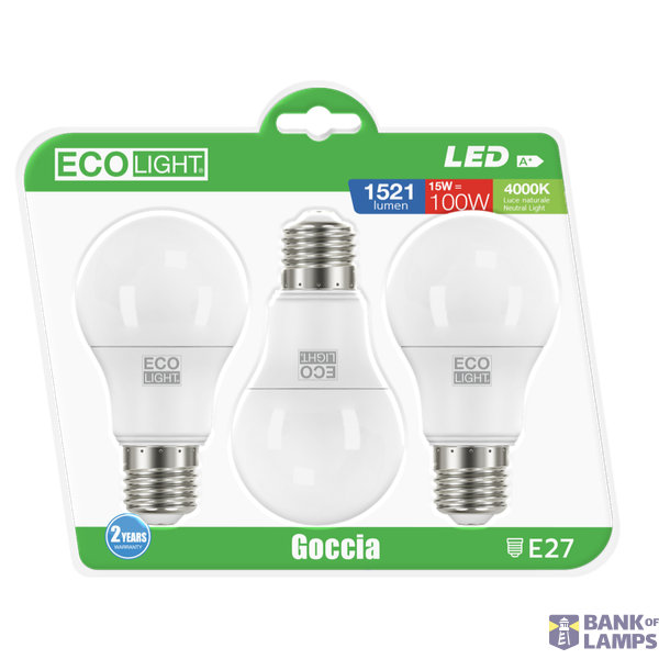 LAMP. LED ECOLIGHT GOCCIA A60 image 1