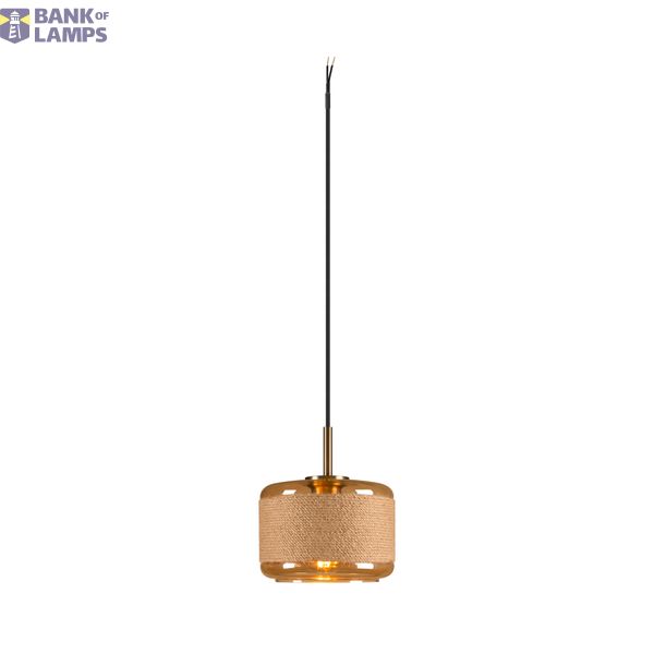 PANTILO ROPE 19, pendant light, 250cm, E27, 15W, gold image 1