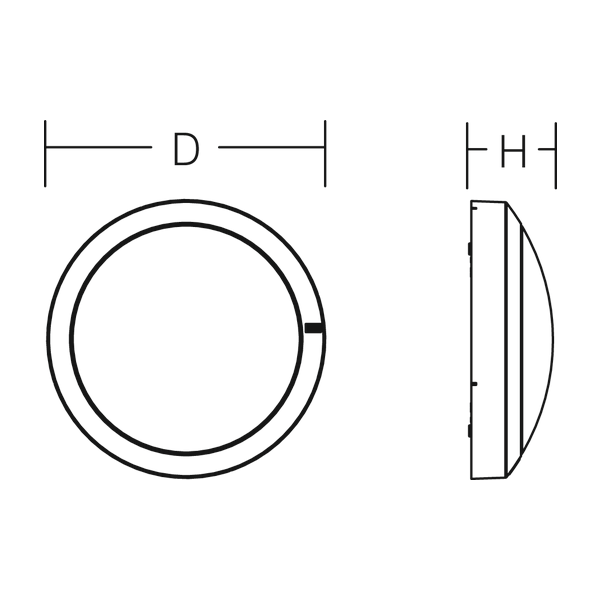 Rounded Maxi, anthracite, on/off Ceiling and wall luminaires, D 400 H  image 3