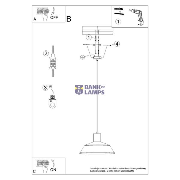 Pendant lamp FANO white image 7