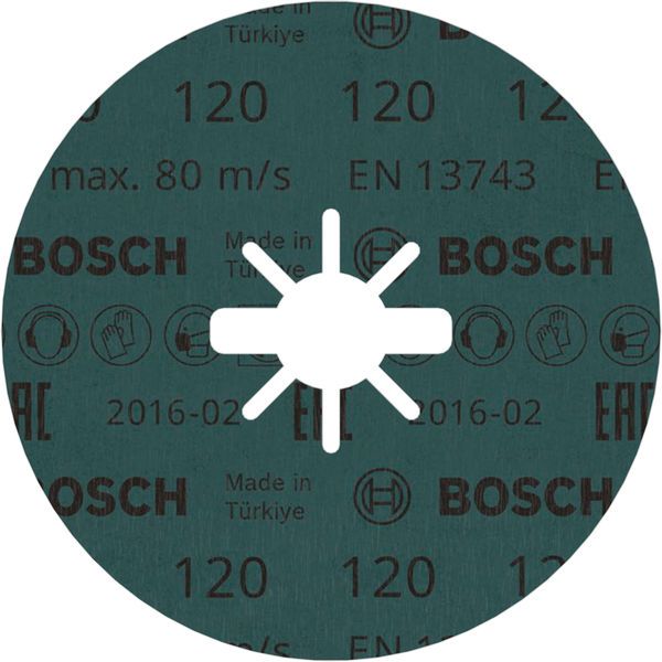 X-LOCK Fibre sanding discs, Ø125mm, G 120, R574, Best for Metal, 1pcs image 1