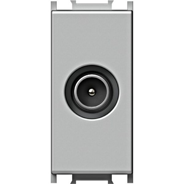 TV endsocket 1M 1dB, silver image 1