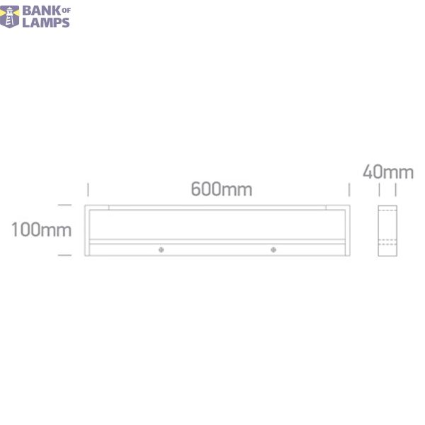 WHITE BATHROOM / WALL LIGHT 18W CCTV IP44 230V image 2