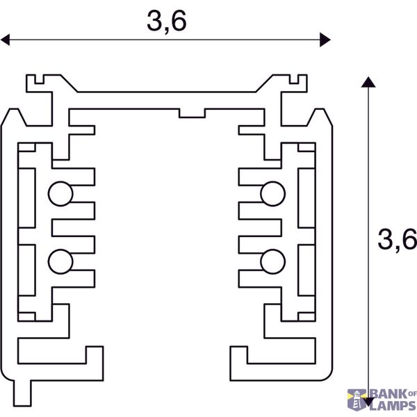 S-TRACK 3-phase surface-mounted track, white, 1m image 2