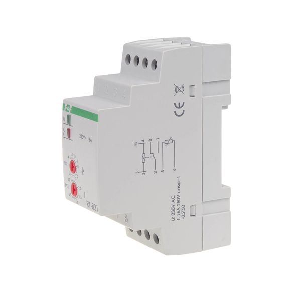 temperature controller - temperature range -4Ã·5Â°C, DIN rail mounting, contact: 1NO/NC 230V AC image 1