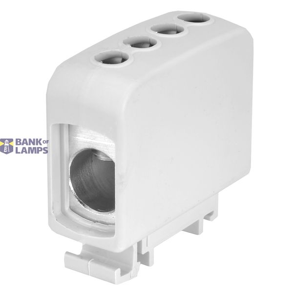 AL/CU universal rail-mounted terminal block ZGG1x95/2x35s grey image 1