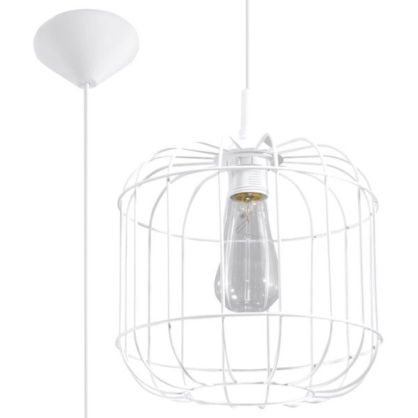 HANGING LAMP CELTA WHITE E27 1X60W IP20 image 1