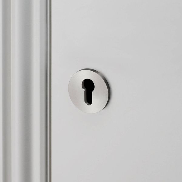 EURO CYLINDER KEY ESCUTCHEON / STEEL image 1