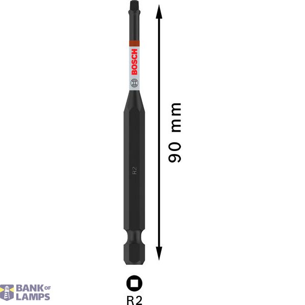PRO Robertson Impact Bit, R2, 90 mm image 2