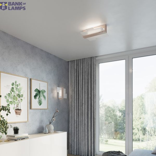 WALL LAMP FENIKS 1 NATURAL WOOD E27 1X60W IP20 image 8