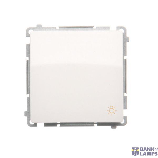 Light push button, (module), 16AX, Screw, white image 1