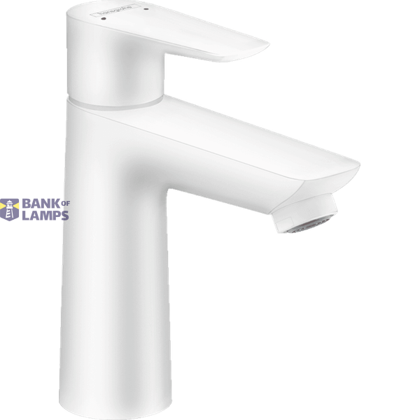 Talis E 110 basin mixer, with pop-up, matt white image 1