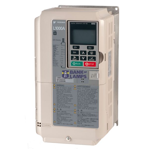 Inverter L1000A, 400 V, HD: 150 A / 75 kW, IP20, max. output freq. 200 AA045469D image 2