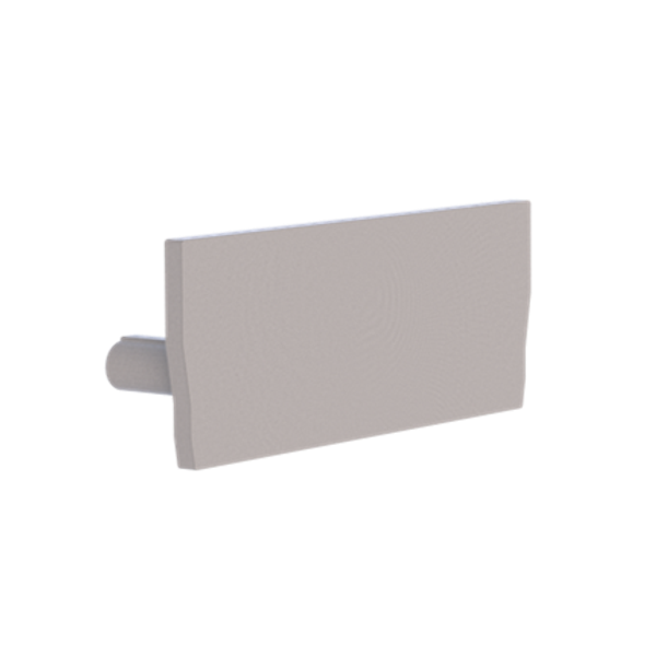End cap for profile + cover M, Endcap MEDIUM U-Profil flach 27/10.5 image 1