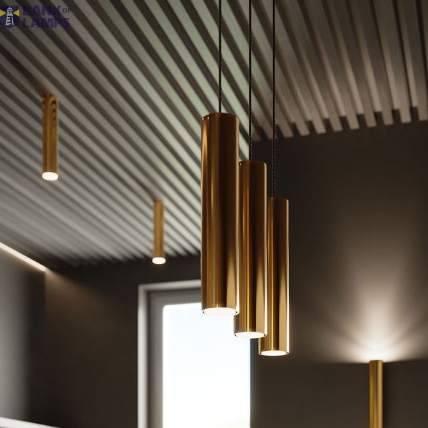 CEILING LAMP LAGOS 30 GOLDEN GLOSS GU10 1X10W IP20 image 6