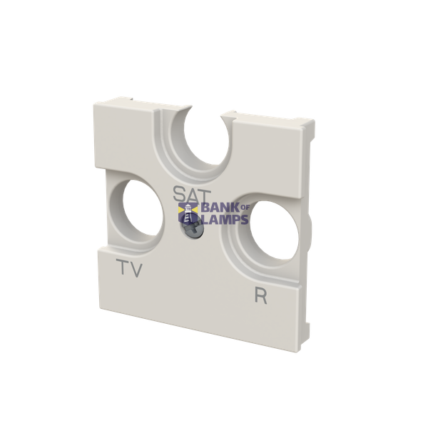Cover plate for TV/R/SAT - 2M - Dune image 2