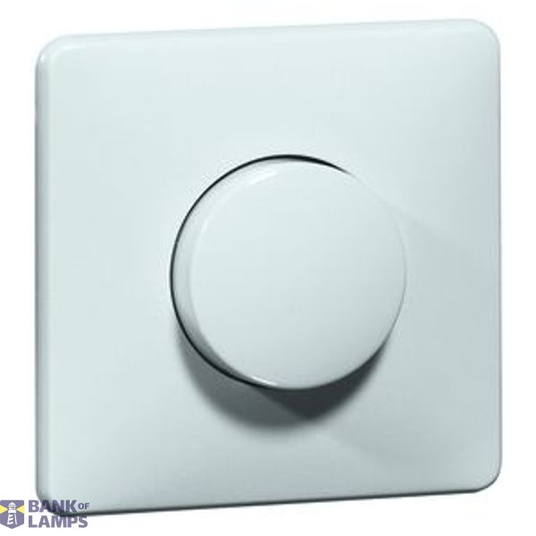 STANDARD dimmer with full cover plate phase cut-out, 60-300 W, white image 1