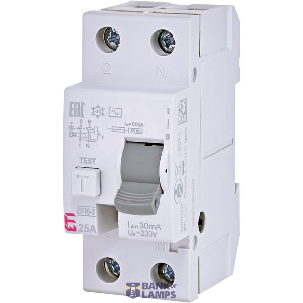 EFI 6-2 25/0,03A,  AC noplЅdes relejs 2P image 1