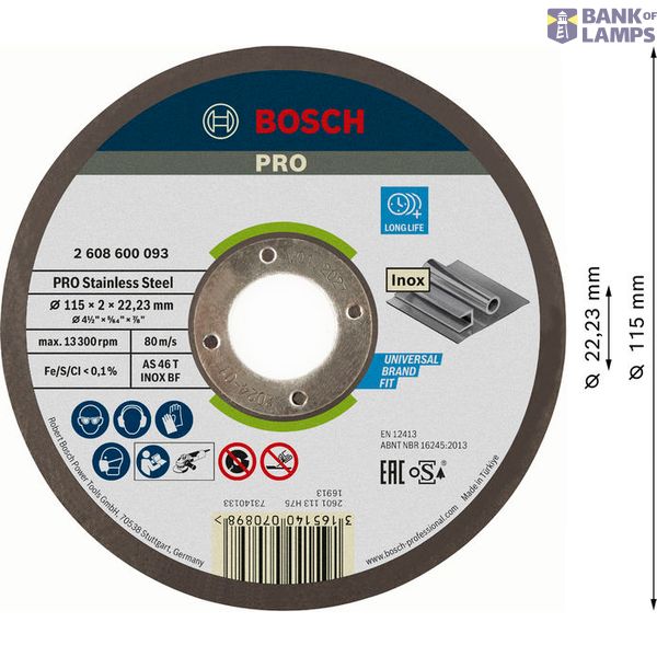standard for Metal 230x2.5x22.23mm Type 42 image 2