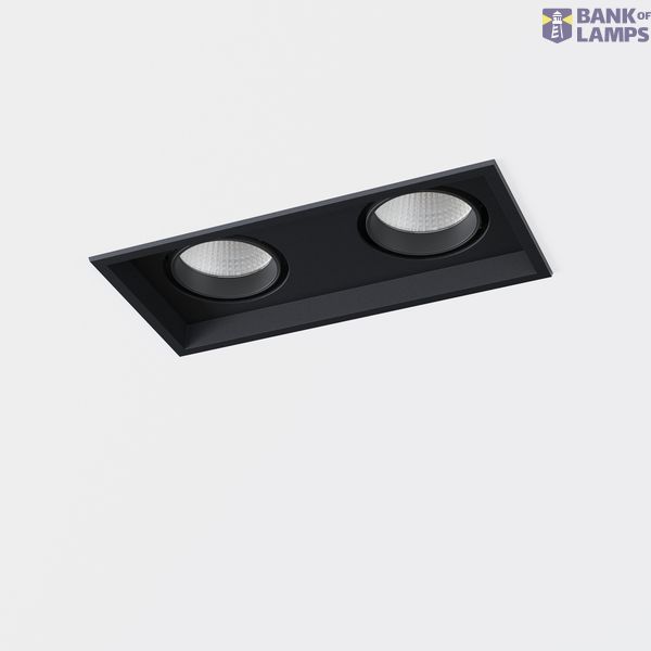 Downlight Totem Double ø80 70 LED neutral-white 3500K CRI 90 DALI Textured black IN IP20 / OUT IP23 6978lm image 1