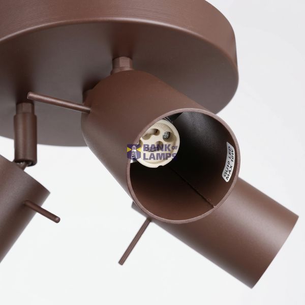 Ceiling lamp RING 3P brown image 9