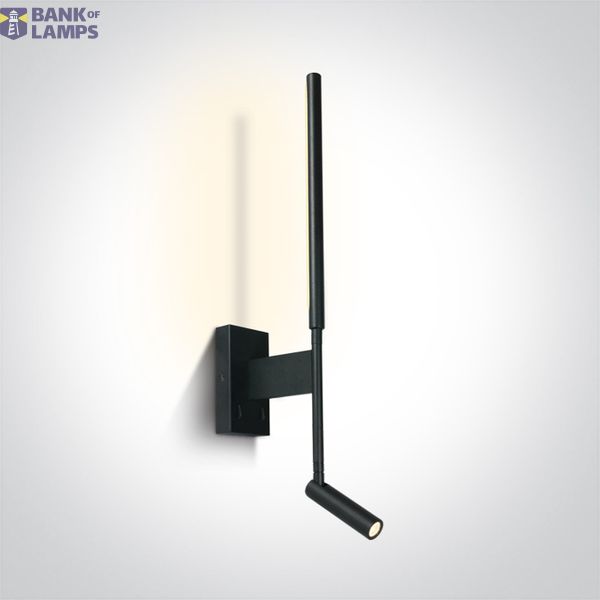 BLACK SPOT 3W + 6W WW WALL LAMP IP20 230v image 1