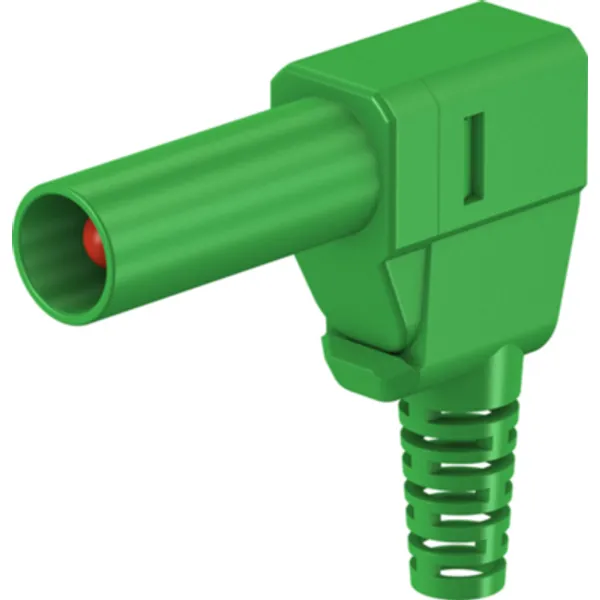 4 mm plug, solder connection, 2.5 mm², CAT II, green, 22.2667-25 image 1