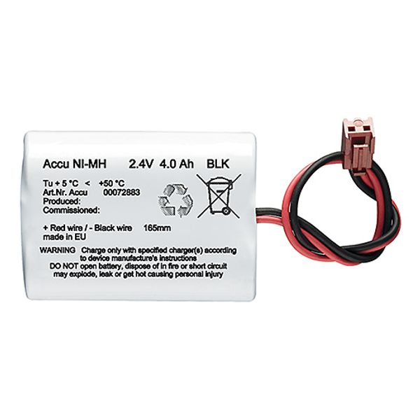 ACCU NIMH 2.4V 4Ah 7/5 2 SBS CON3 165mm - Accumulator image 1