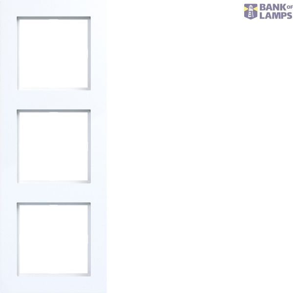 Triple cover frame, A.1, light white glossy image 1