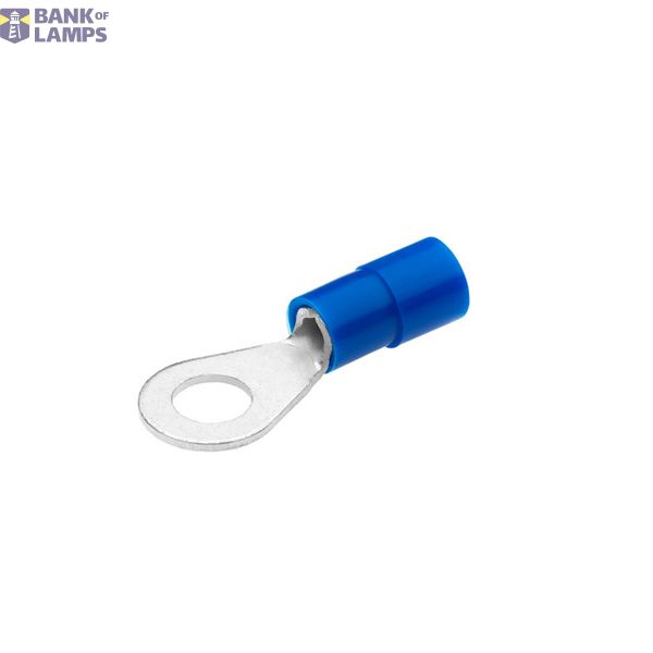 Insulated ring terminal M8, blue, 1.5-2.5 mm² image 1