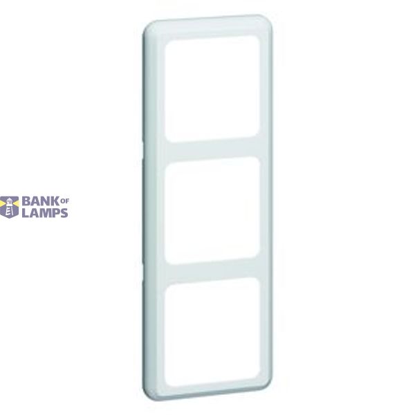 Compacta cover frame 3-way 60x160 mm, chrome image 1