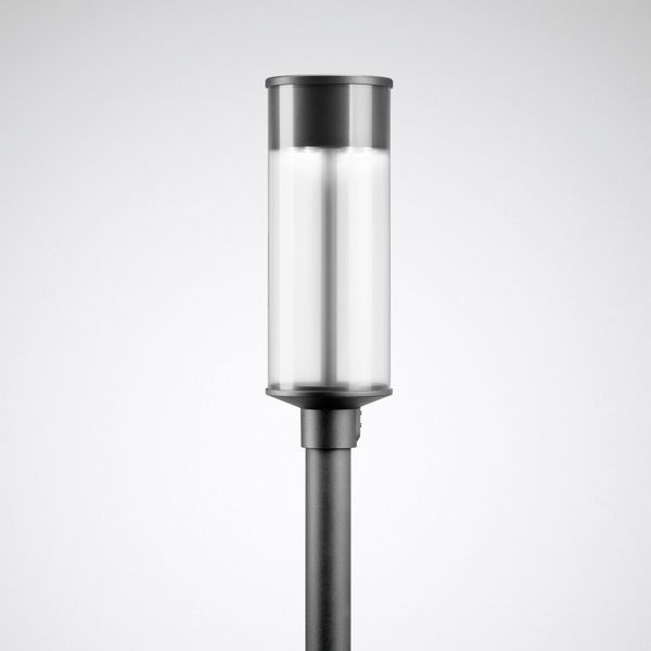 Post-top luminaires Lumantix Zylinder (LTX Z) CLO (normal) Lens Anthracite ET 23W 2600lm 70 rotationally sym. wide (RB6L) IP65 IK10 5 SDCM 7300540 image 1