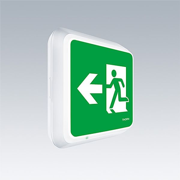 Voy Square 220 P MSW E3D WH SP1-E001-L - LED emergency exit sign image 2