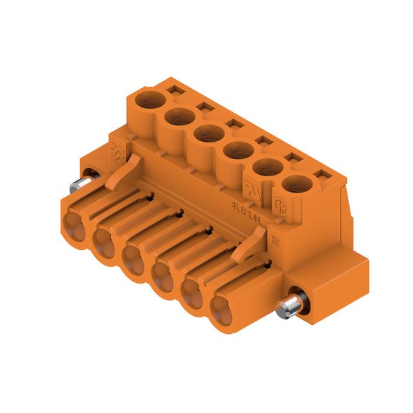 PCB plug-in connector, female plug, 5.00 mm, Number of poles: 6, 180°, Clamping yoke connection, Clamping range, max. : 4 mm², Box image 4