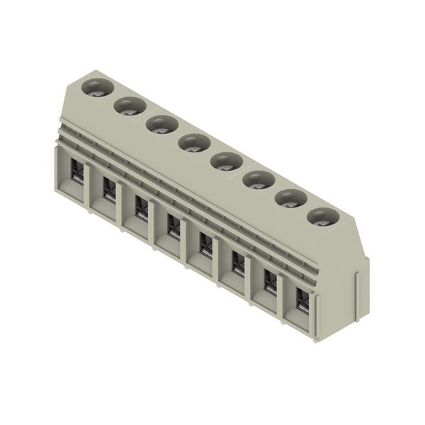 Printed circuit board terminals, 10.16 mm, Number of poles: 8, 90°, Solder pin length (l): 4.5 mm, tinned, Pebble grey, Clamping yoke connection, Clamping range, max. : 16 mm², Box image 2